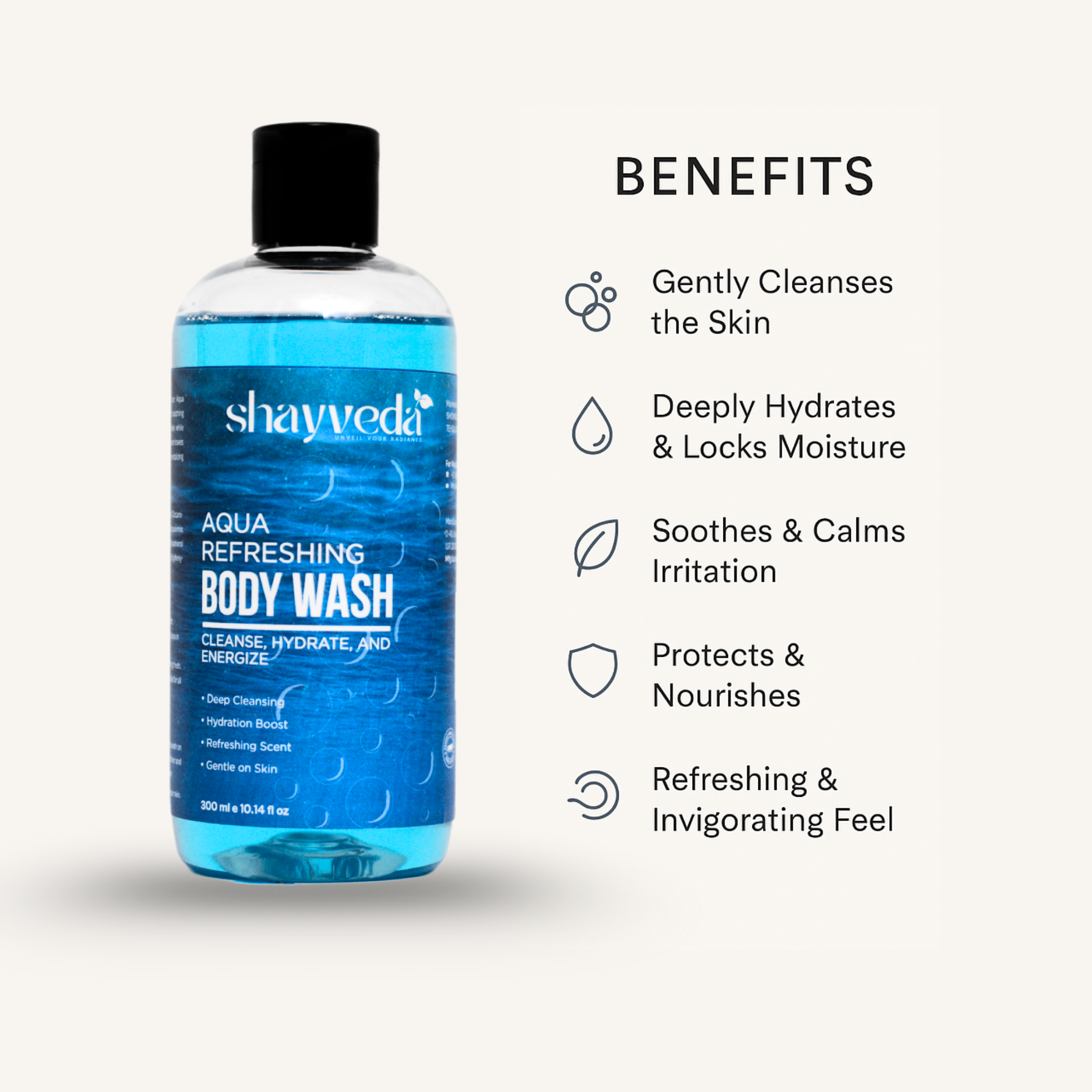 BODY WASH AQUA 300ML