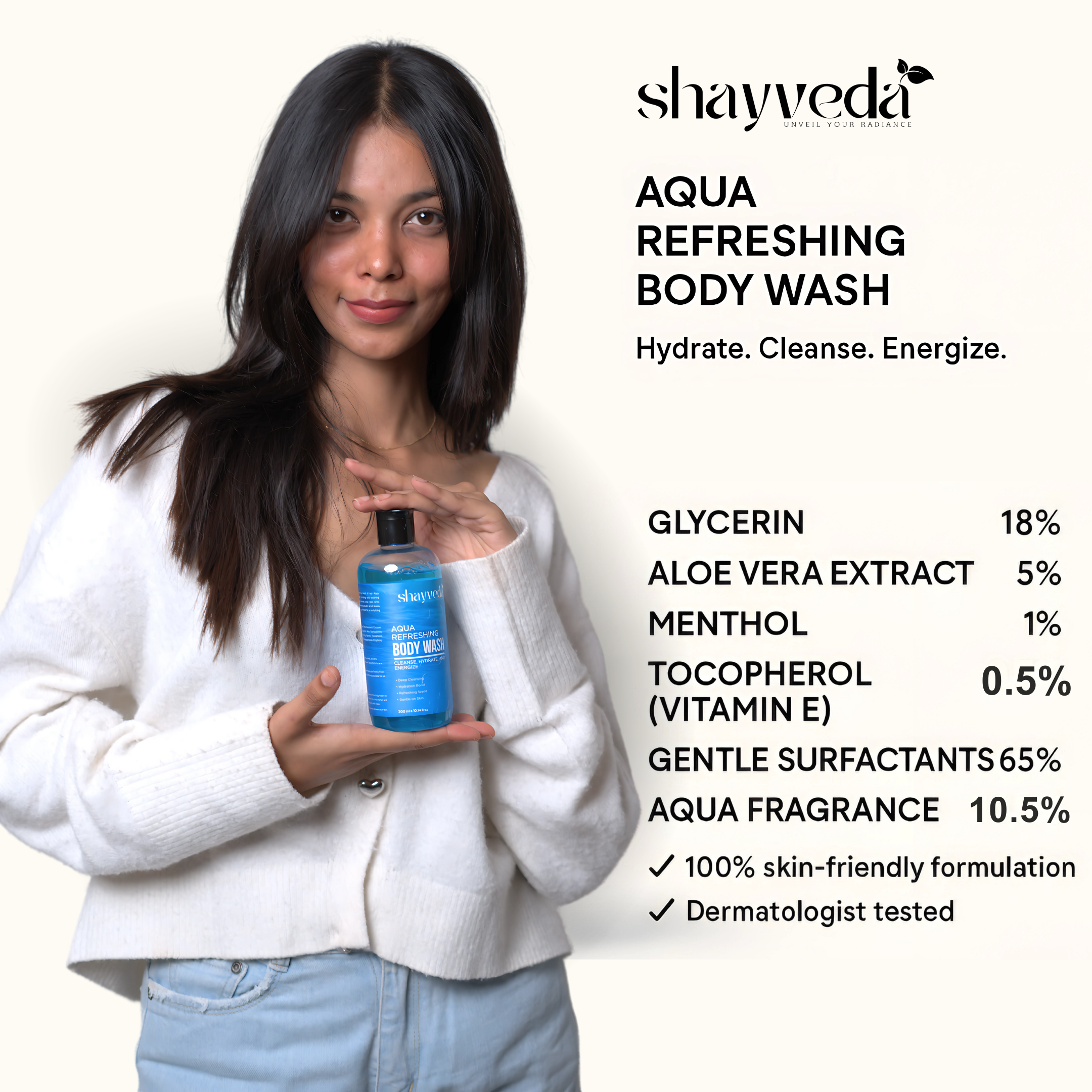 BODY WASH AQUA 300ML