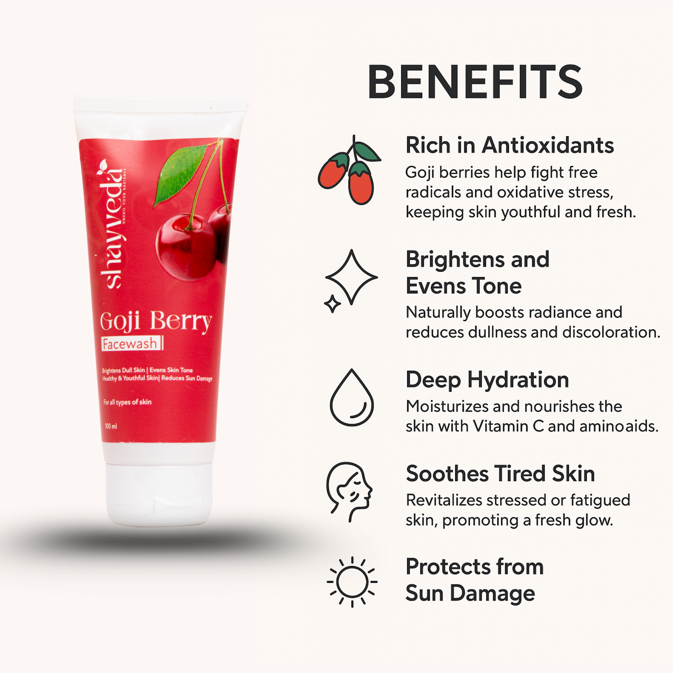 GOJI BERRY FACE WASH 100ML