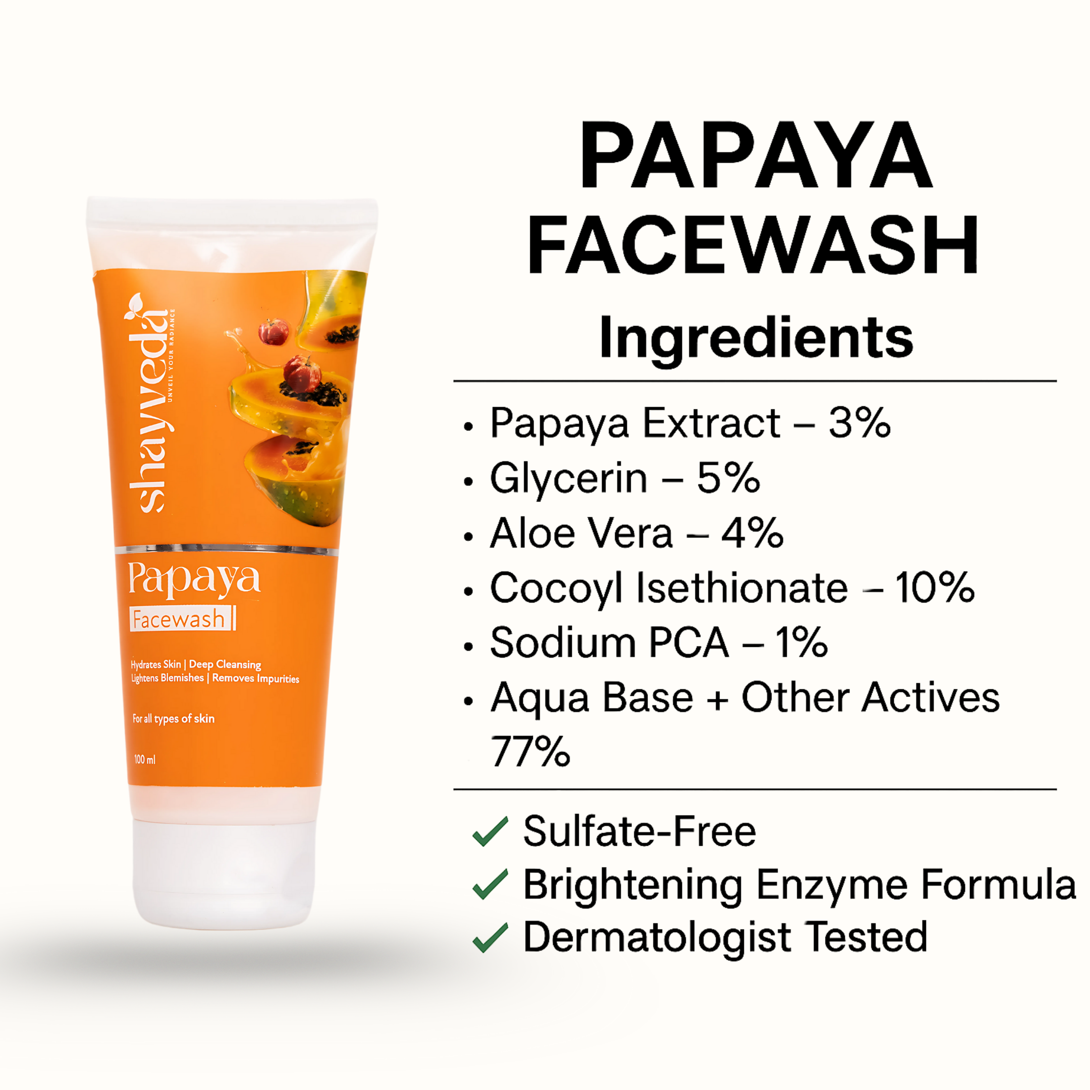 Papaya Face Wash 100ML