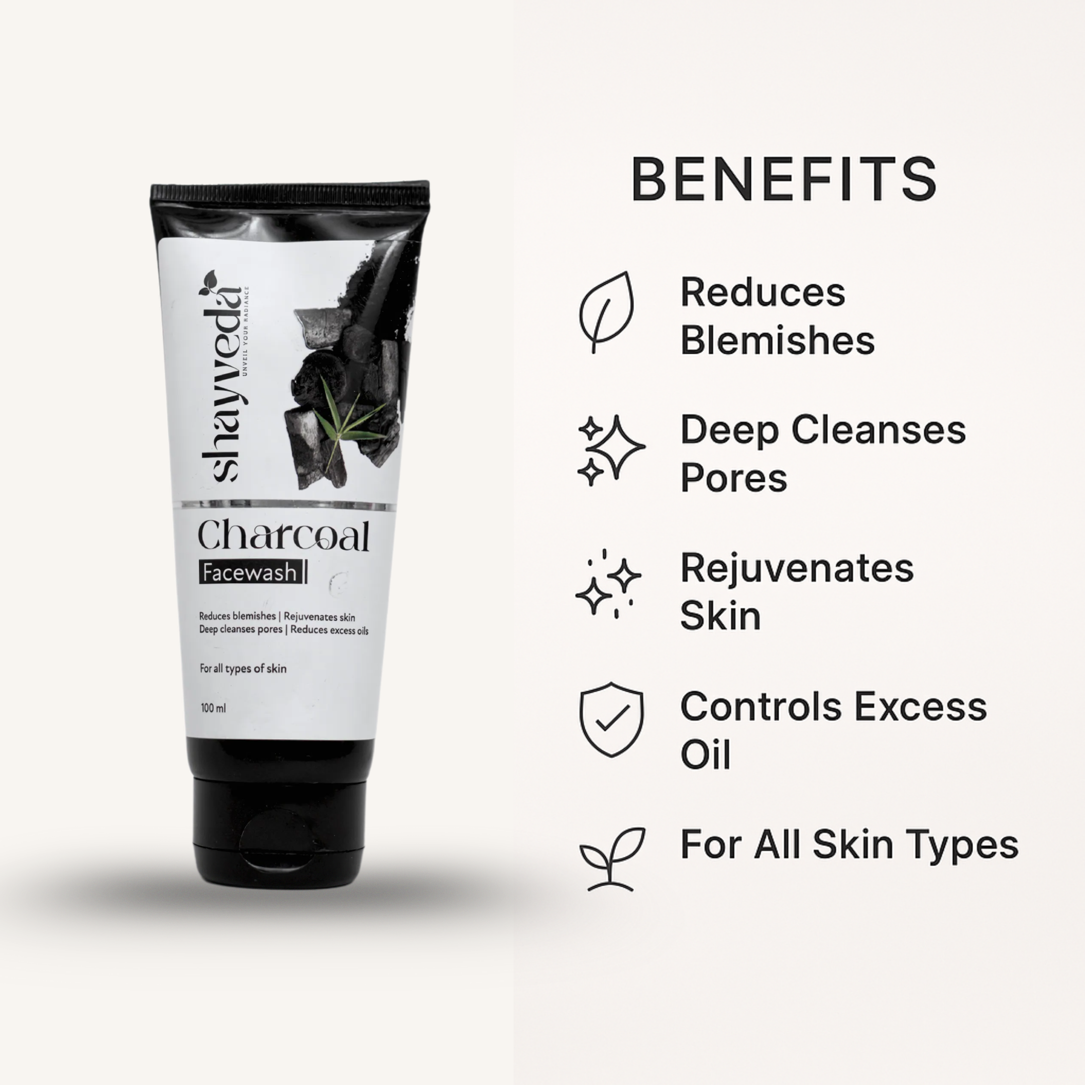 Charcoal Face Wash 100ML