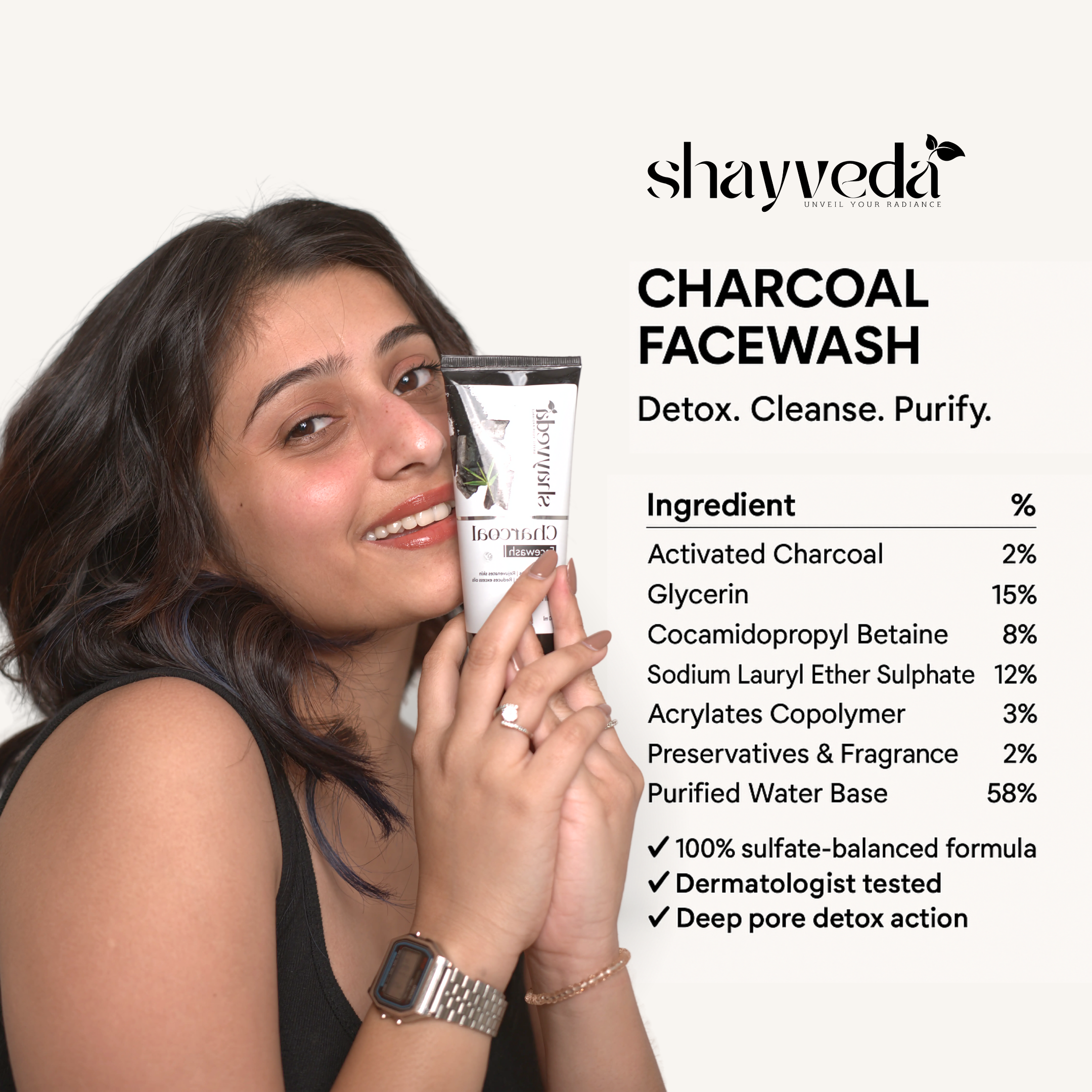 Charcoal Face Wash 100ML