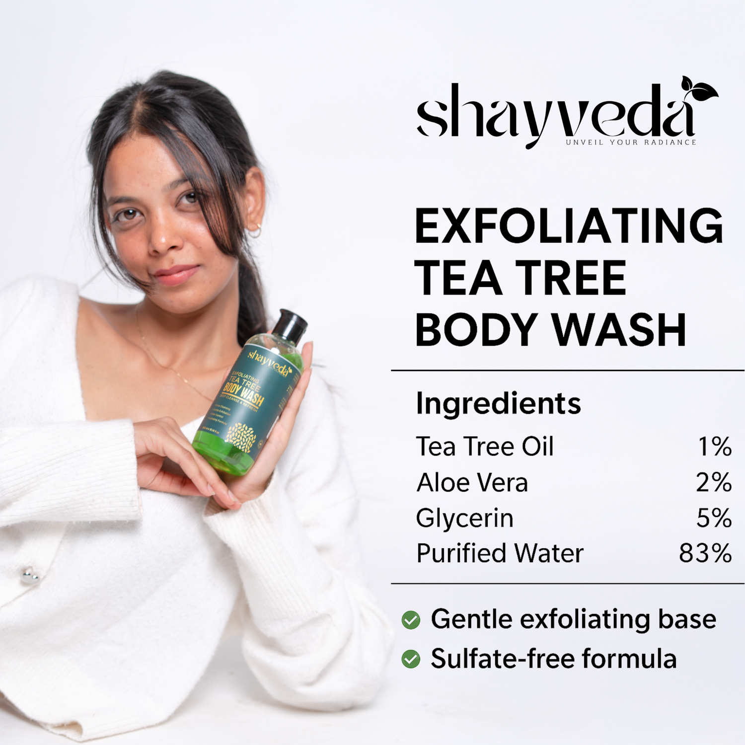 BODY WASH TEA TREE 300ML