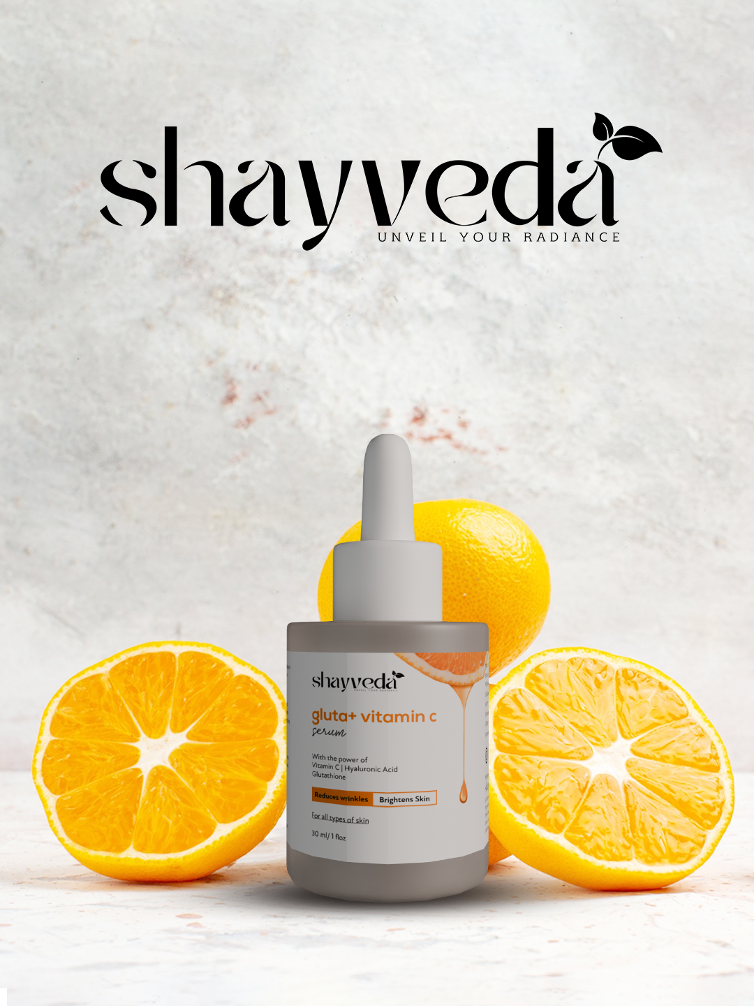 Gluta + VITA C face serum 30ML Shayveda Gluta + VITA C face serum 30ML Shayveda